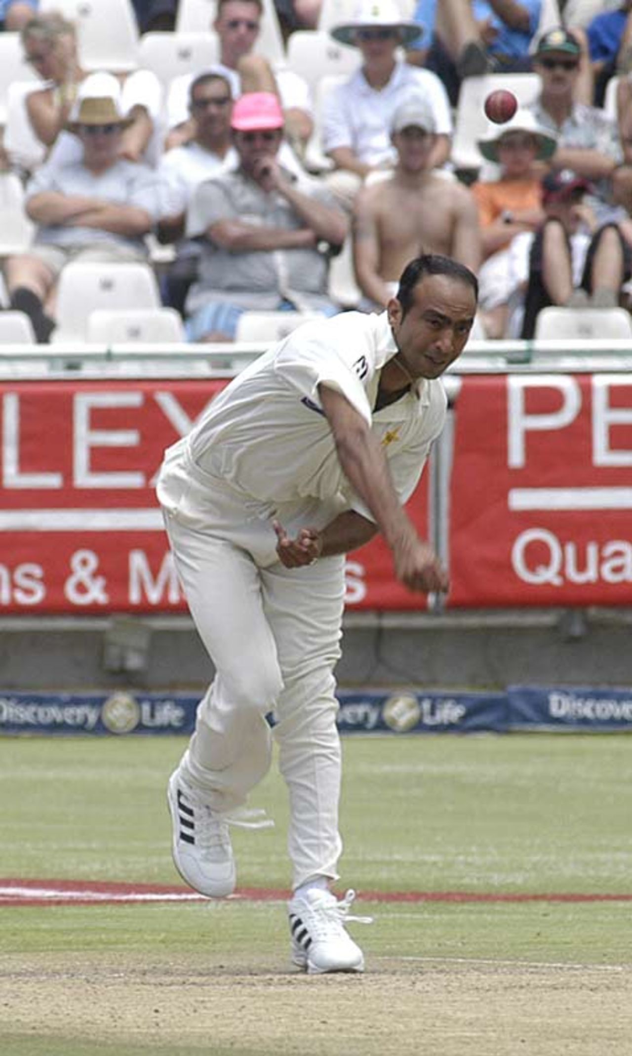 Mohammad Zahid in delivery stride against South Africa