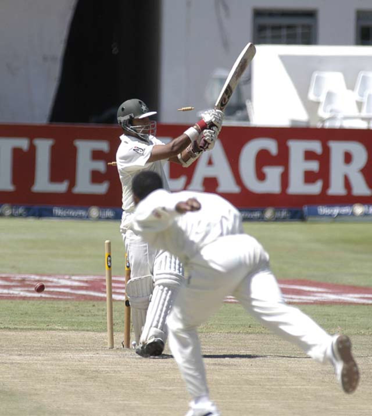 Makhaya Ntini clean bowls Faisal Iqbal for 24