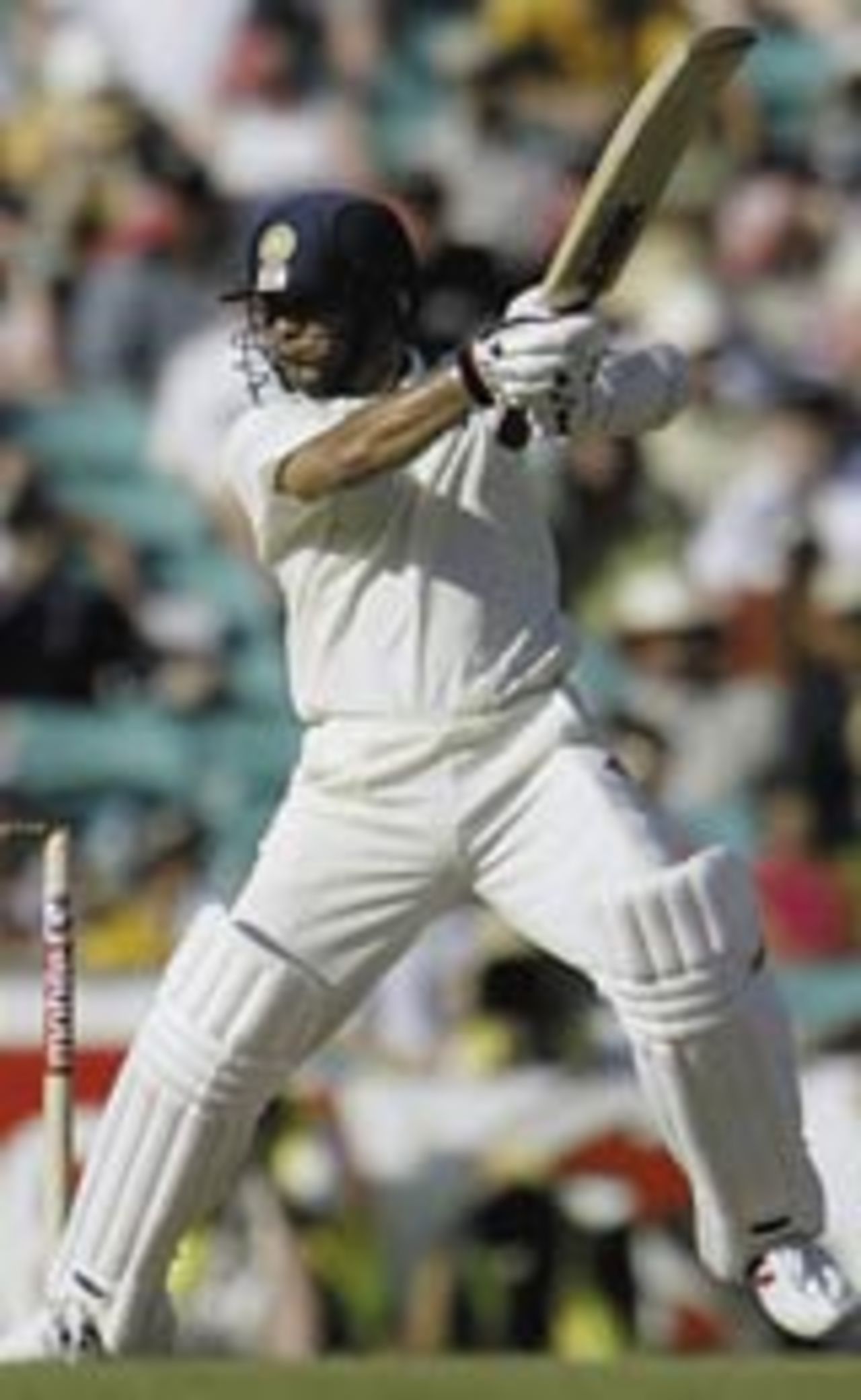 Sachin Tendulkar in action, Australia v India, 4th test, Sydney, 1st day, January 2, 2004
