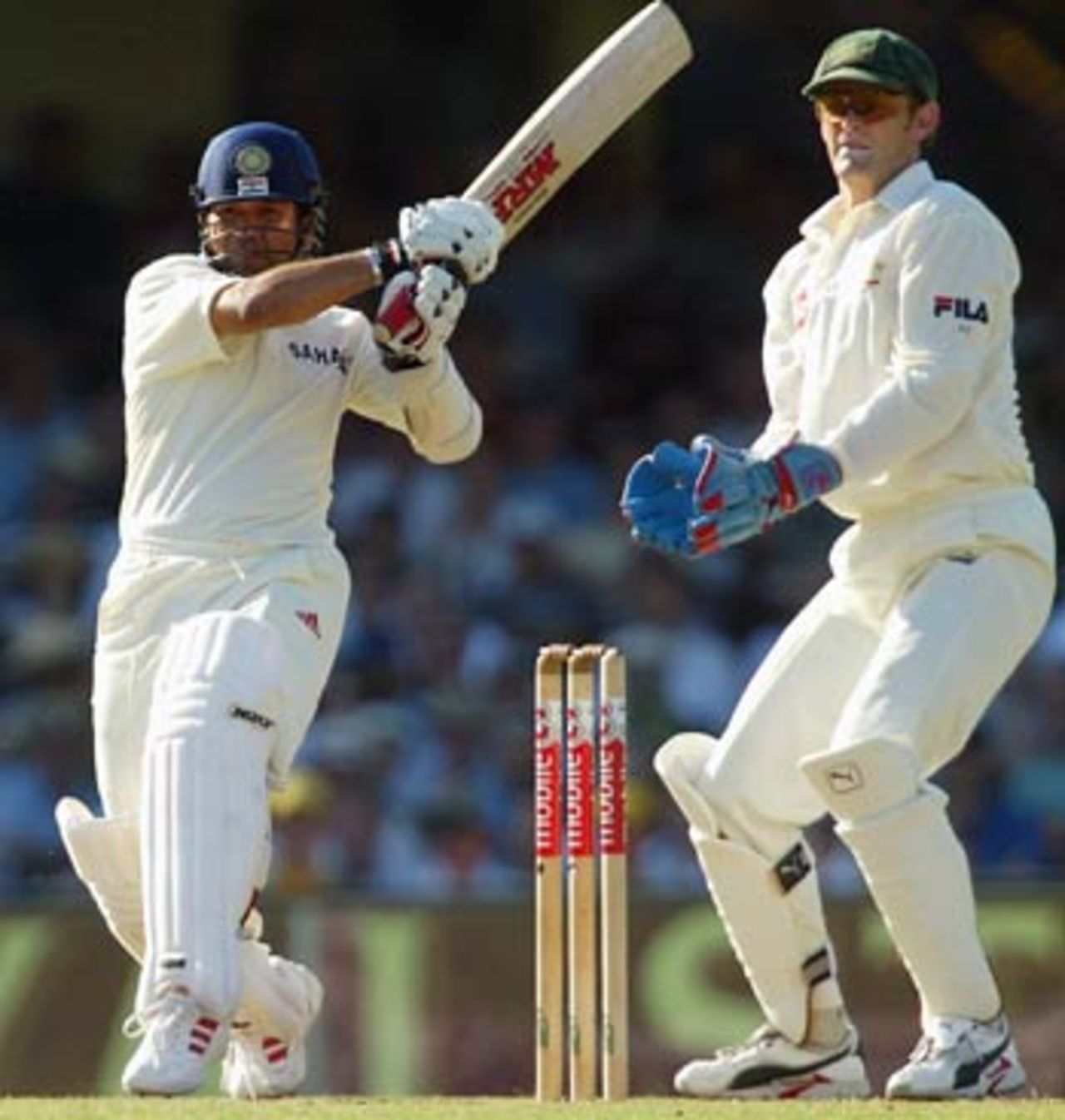 Sachin Tendulkar puts away a short one, 4th Test, Sydney, 1st day, January 2, 2004