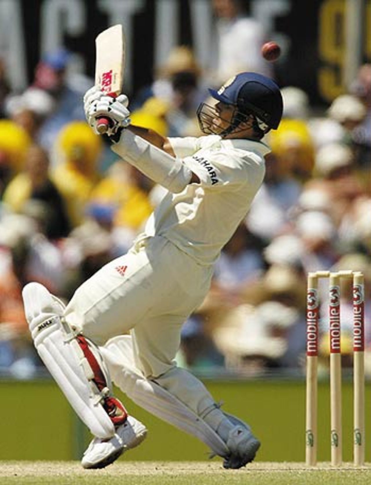 Sachin Tendulkar carves the ball over the slips, Australia v India, 4th Test, Sydney, 3rd day, January 4, 2004