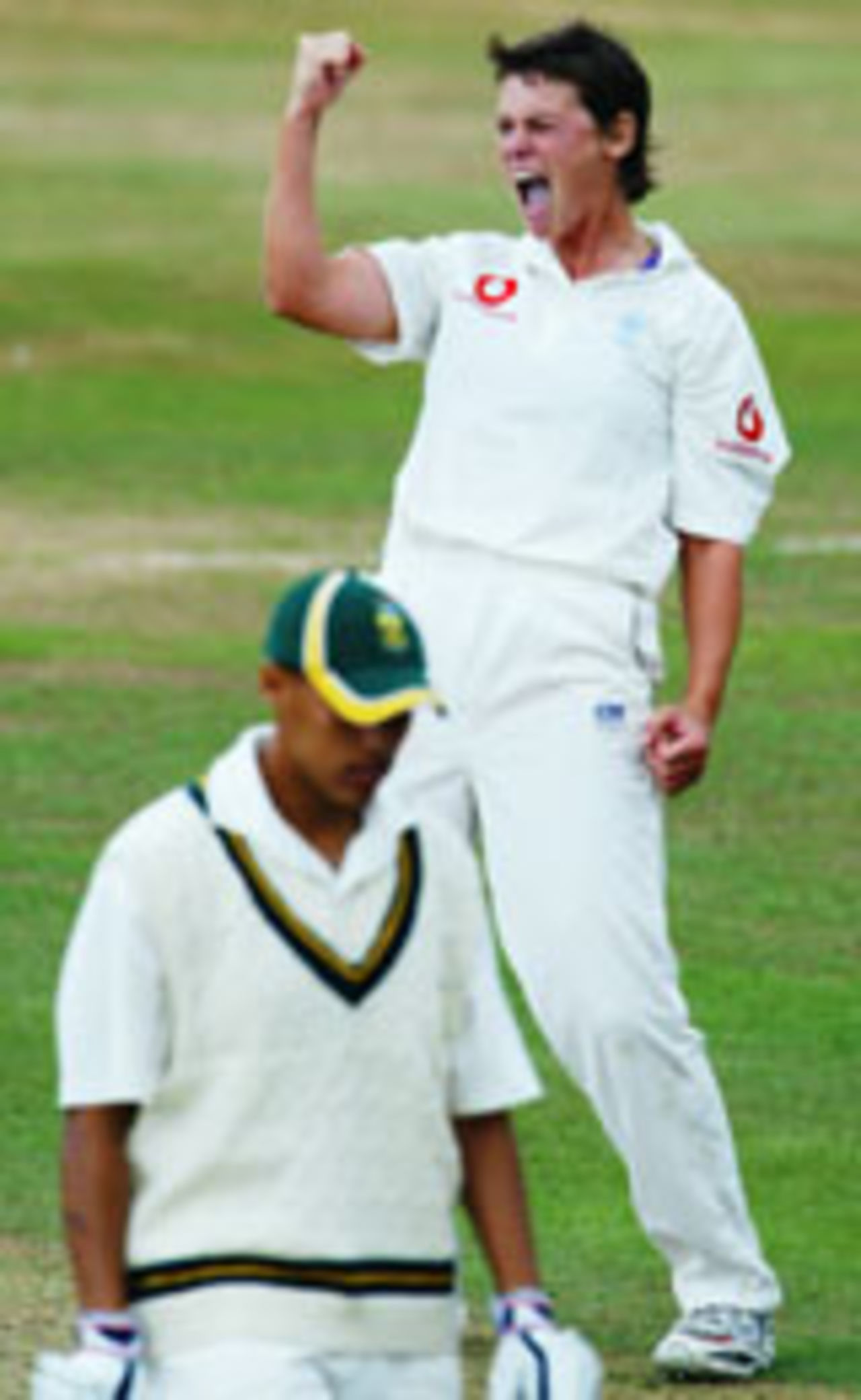 Lucy Pearson celebrates a wicket against South Africa at Taunton