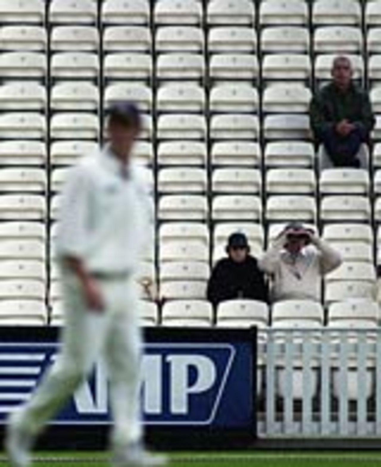 Sparse crowd at a county match, 2002