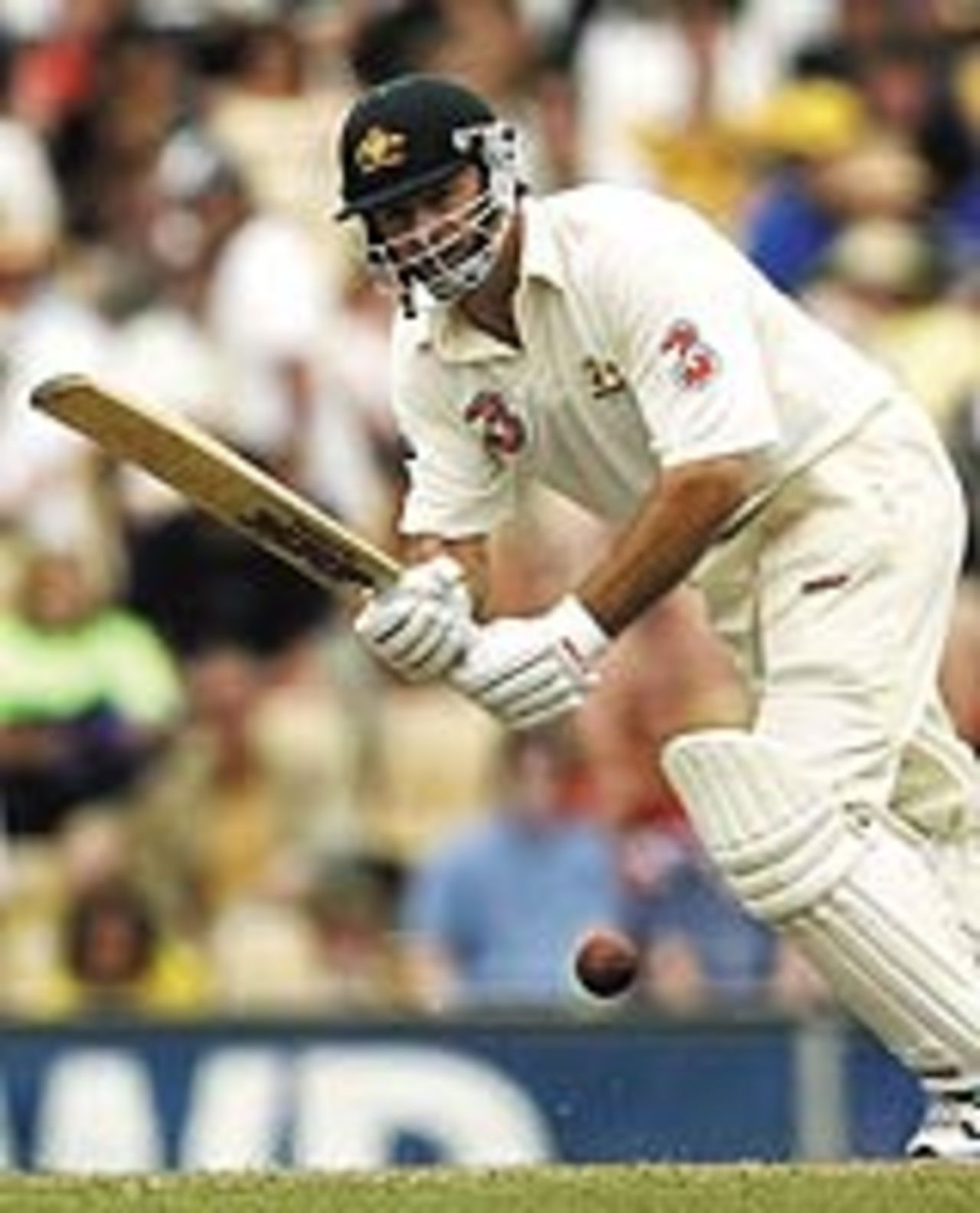 Steve Waugh playes his trademark flick shot, Australia v India, 4th Test, Sydney, 5th day, January 6, 2004
