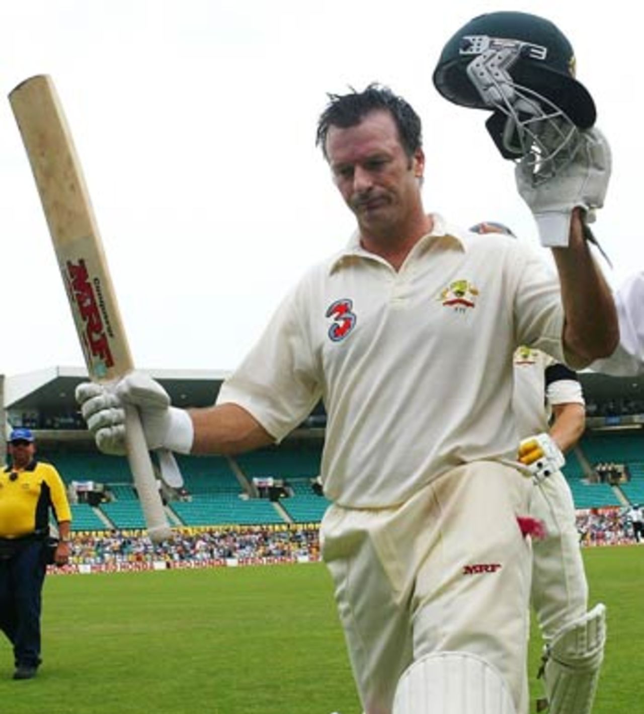 Steve Waugh walked off and took with him all the emotion and tension of a draining day, Australia v India, 4th Test, Sydney, 5th day, January 6, 2004