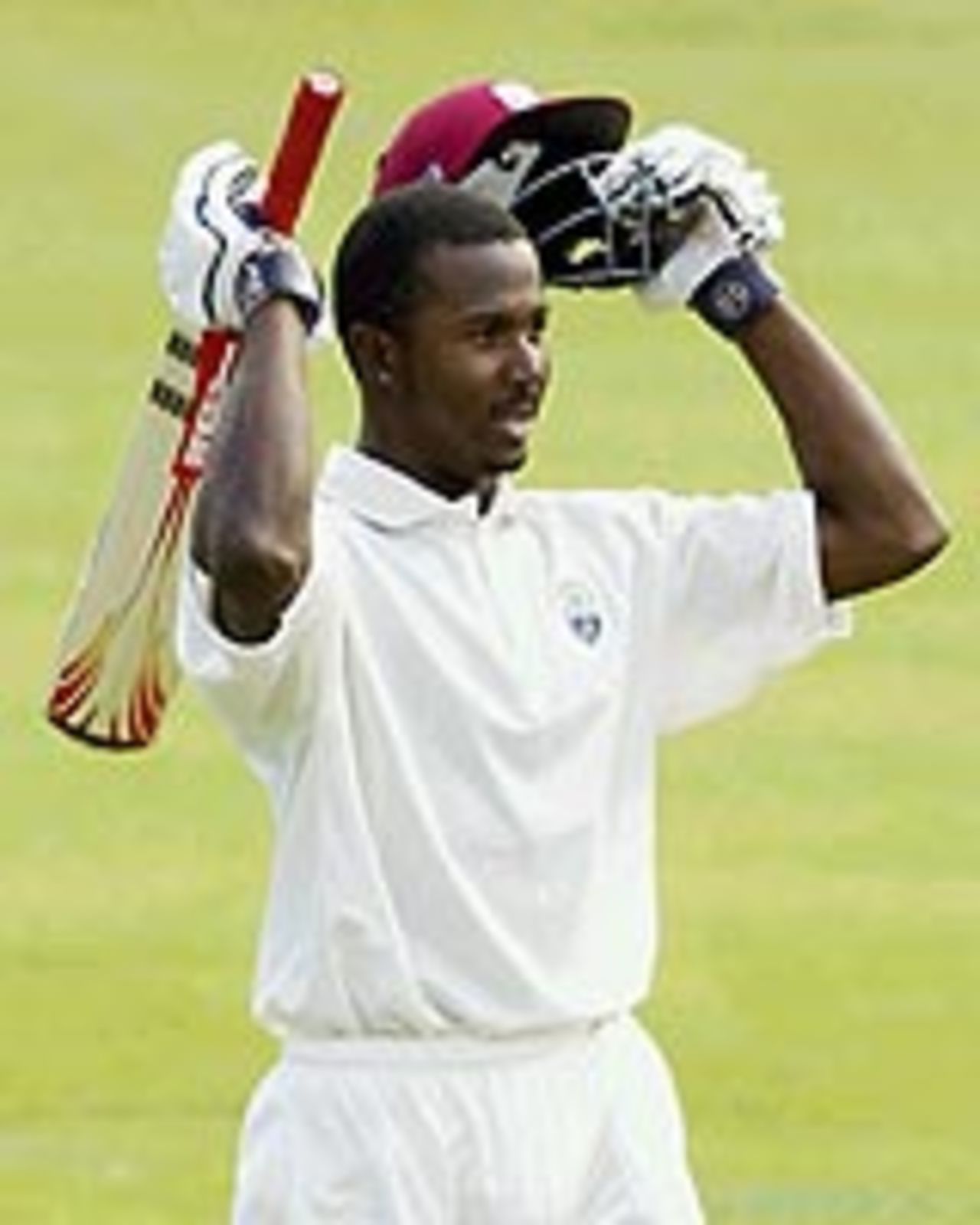 Dwayne Smith celebrates a wonderful debut century, West Indies v South Africa, 3rd Test, Cape Town, Day 5