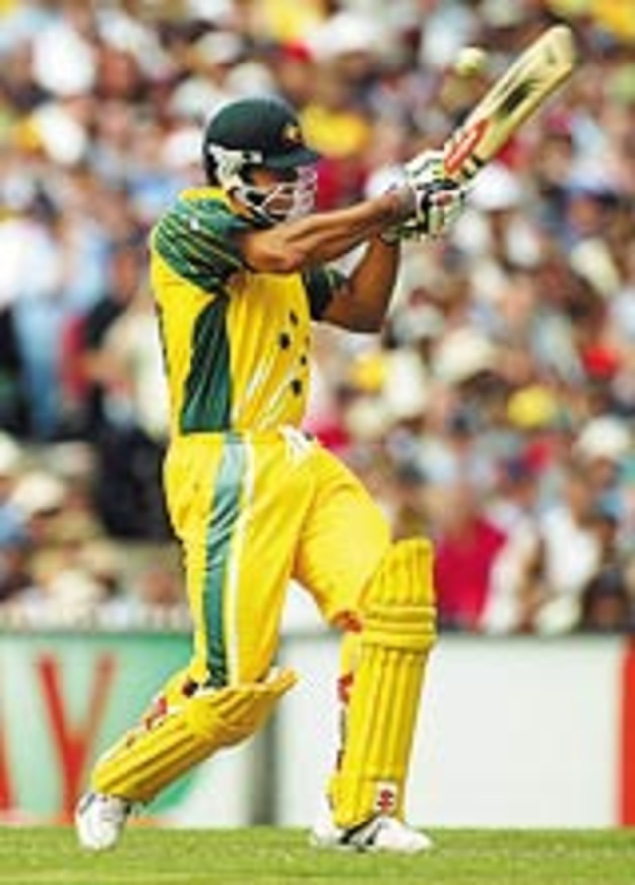 Andrew Symonds in action during the VB Series, Australia v India, VB Series, 1st ODI, Melbourne, January 9, 2004