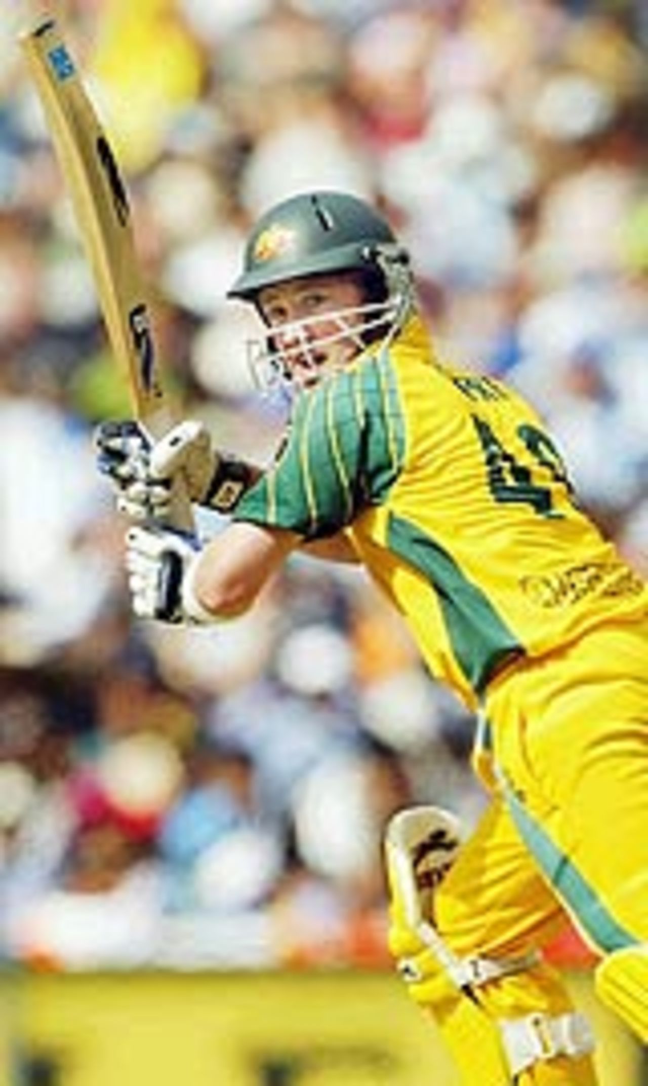 Michael Clarke in action, Australia v India, VB Series, 1st ODI, Melbourne, January 9, 2004