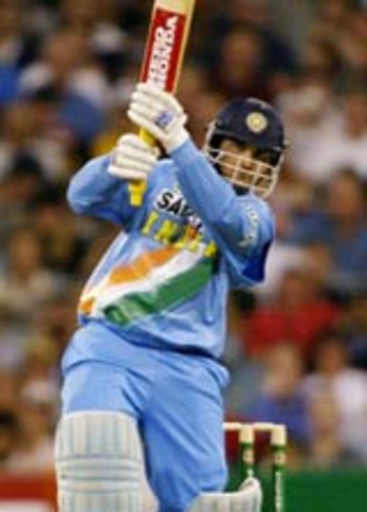 Sourav Ganguly lofts, Australia v India, VB Series, 1st ODI, Melbourne, January 9, 2004