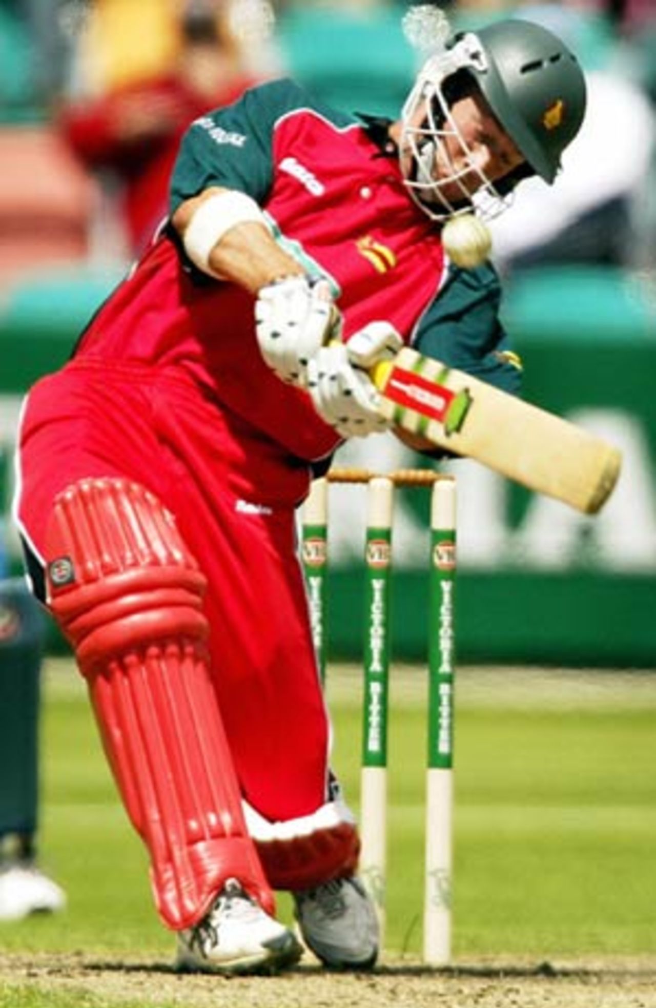 Sean Ervine's lusty hitting took Zimbabwe towards respectability, India v Zimbabwe, VB Series, 3rd ODI, Hobart, January 14, 2003