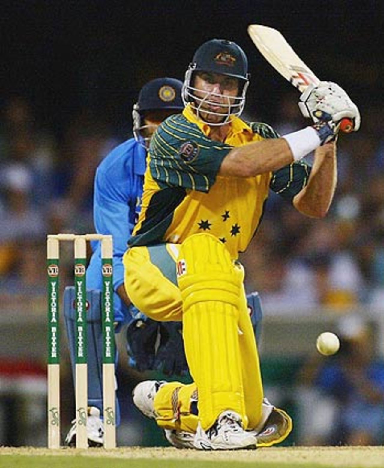 A sweeping generalisation: Matthew Hayden likes Indian bowling, Australia v India, VB Series, Brisbane, 5th ODI, January 18, 2004