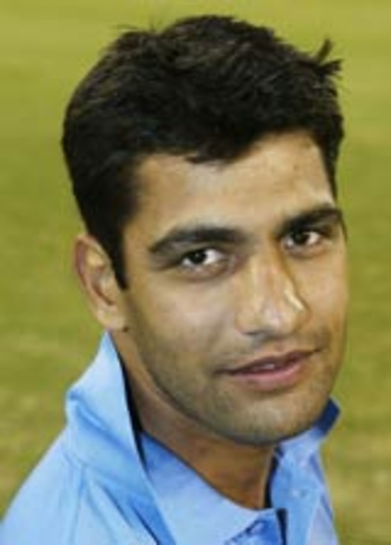 Amit Bhandari portrait, India v Zimbabwe, VB Series, Brisbane, 6th ODI, January 20, 2004