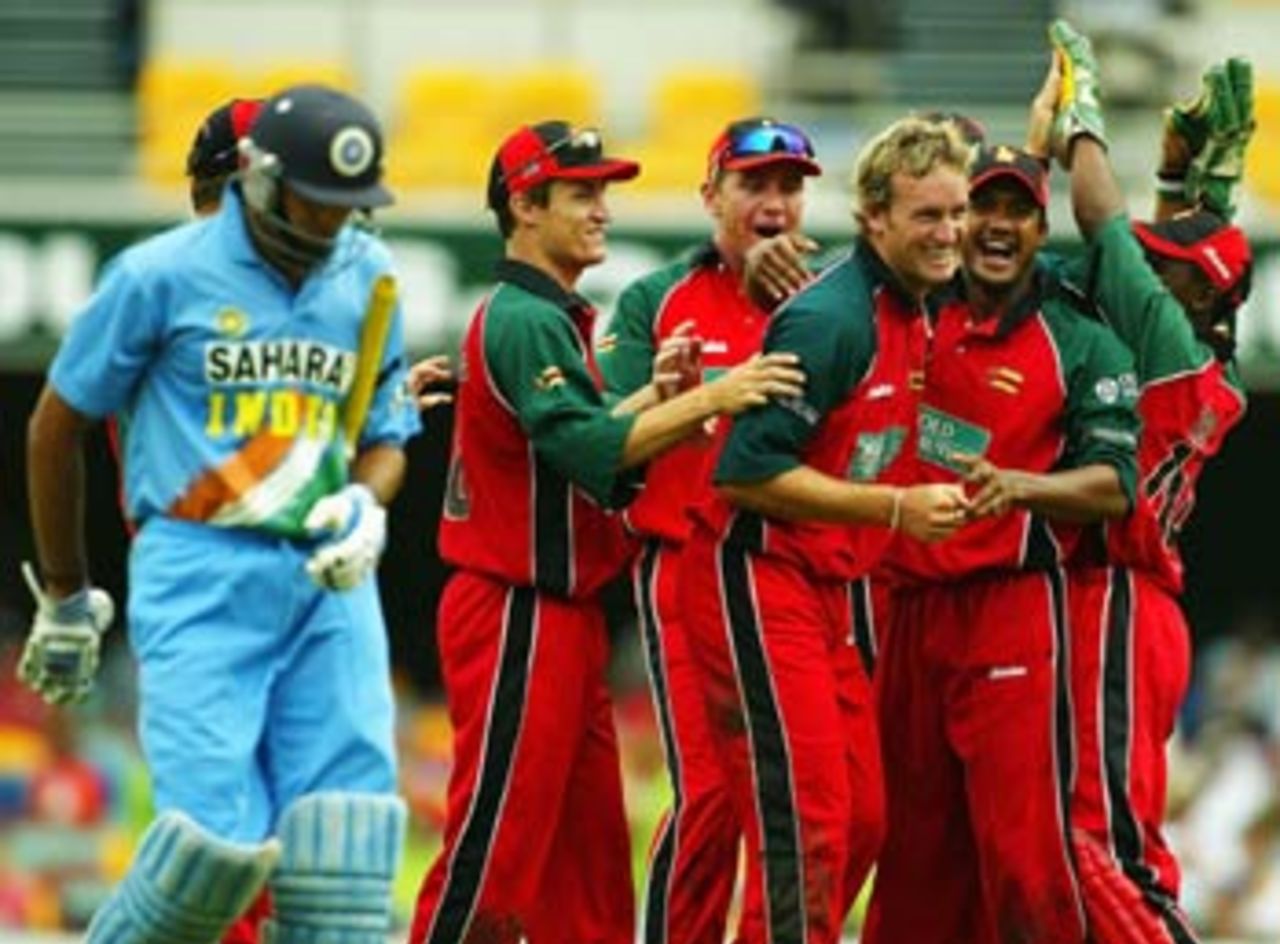 Zimbabwe struck again, sending back VVS Laxman, India v Zimbabwe, VB Series, Brisbane, 6th ODI, January 20, 2004