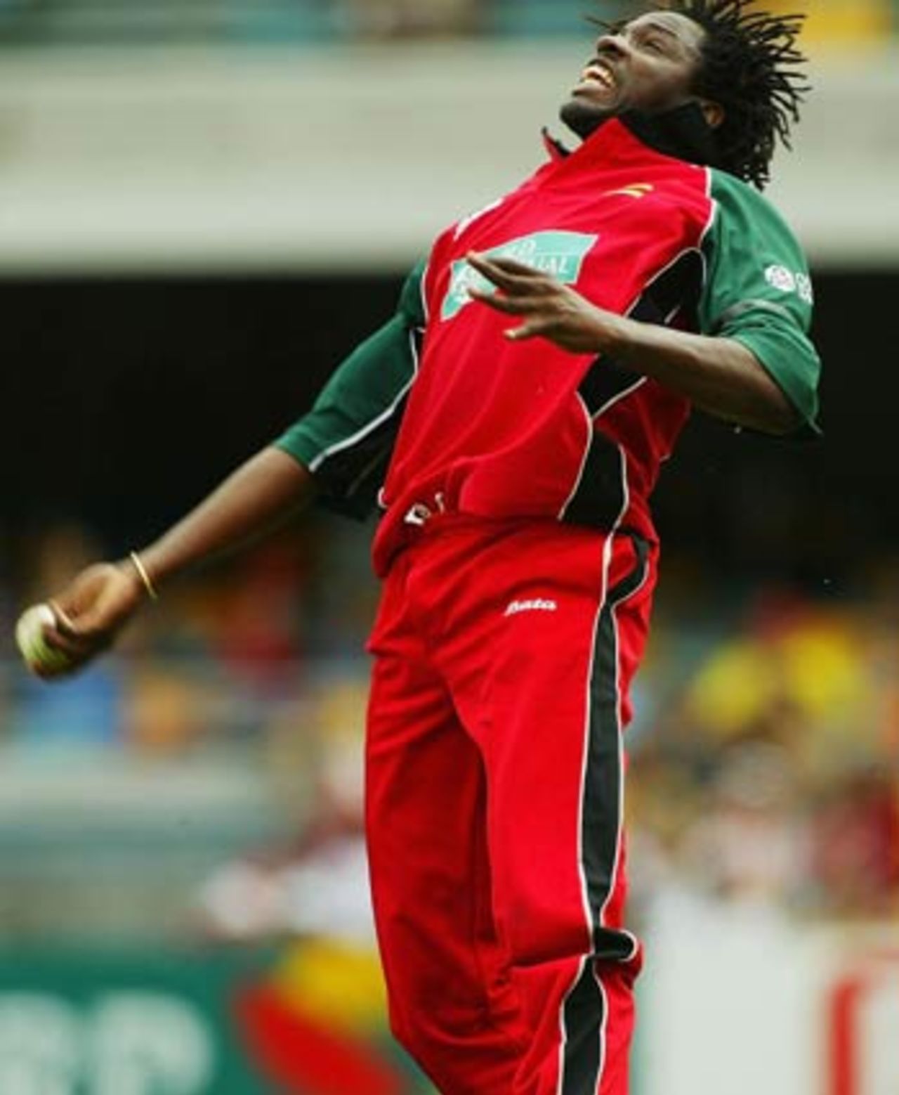 Douglas Hondo took a great catch to send Sourav Ganguly back, India v Zimbabwe, VB Series, Brisbane, 6th ODI, January 20, 2004