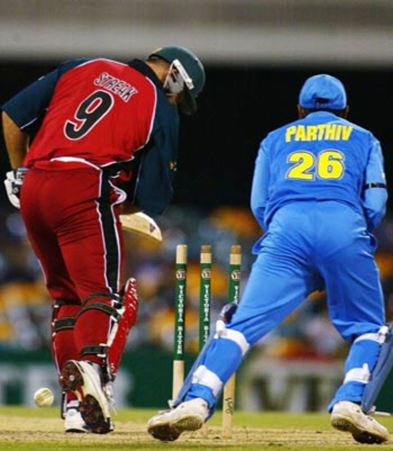 Heath Streak's run of good scores came to an end, India v Zimbabwe, VB Series, Brisbane, 6th ODI, January 20, 2004