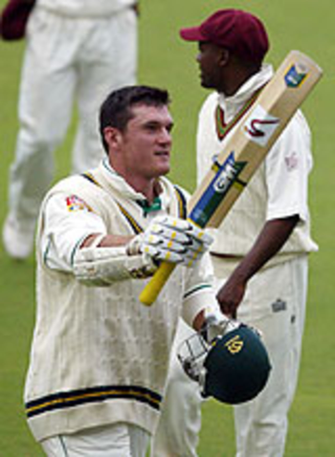 Graeme Smith celebrates victory, South Africa v West Indies, 4th Test, Centurion, January 20, 2004