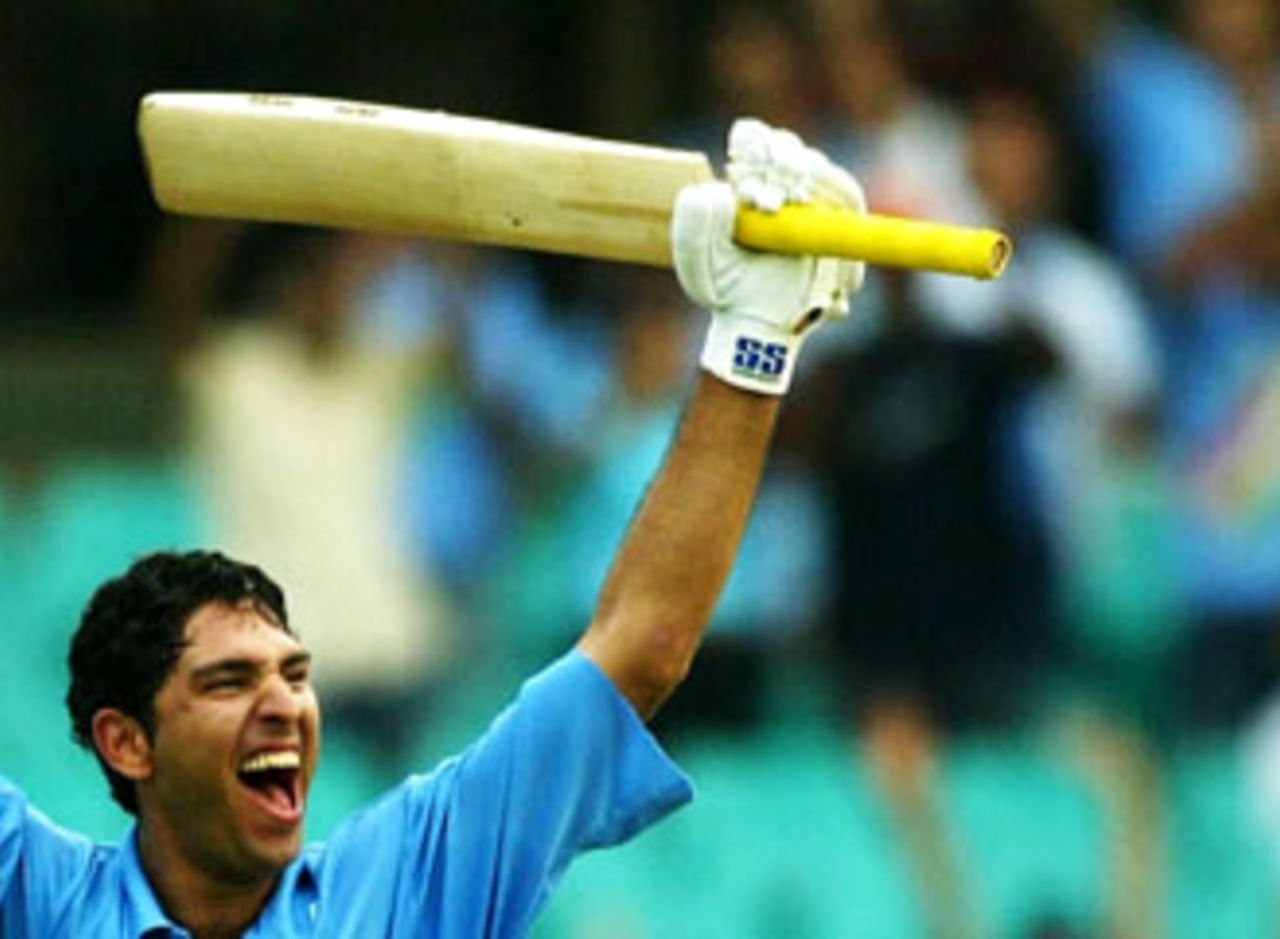Yuvraj Singh answers his team's call with a delightful 139, Australia v India, VB Series, 7th ODI, Sydney, January 22, 2004