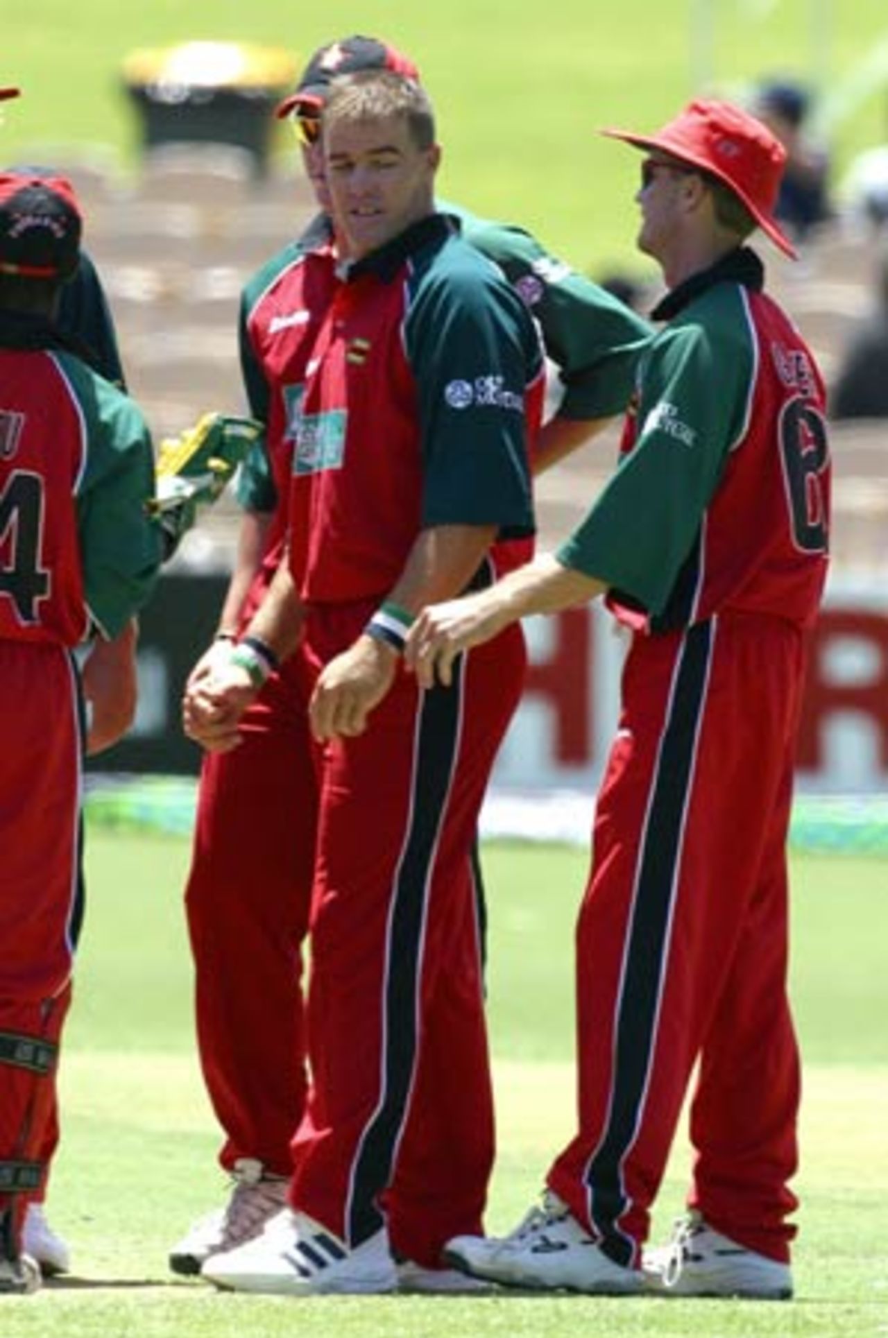 Heath Streak struck instantly, removing Sanjay Bangar without a run on the board, India v Zimbabwe, VB Series, 8th ODI, Adelaide, January 24, 2004