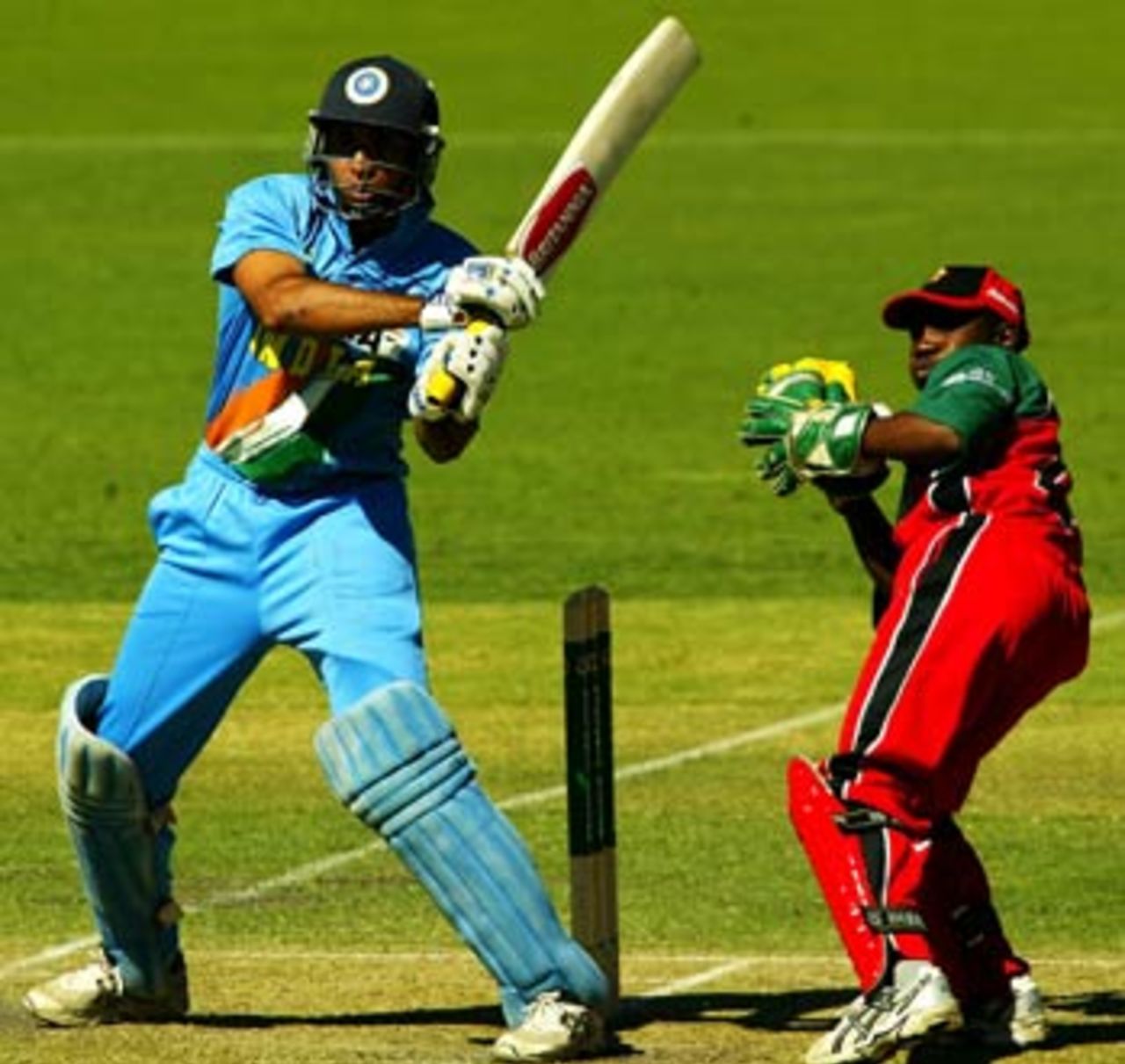 VVS Laxman unfurled a wide array of strokes and sent the Zimbabweans scurrying for cover, India v Zimbabwe, VB Series, 8th ODI, Adelaide, January 24, 2004