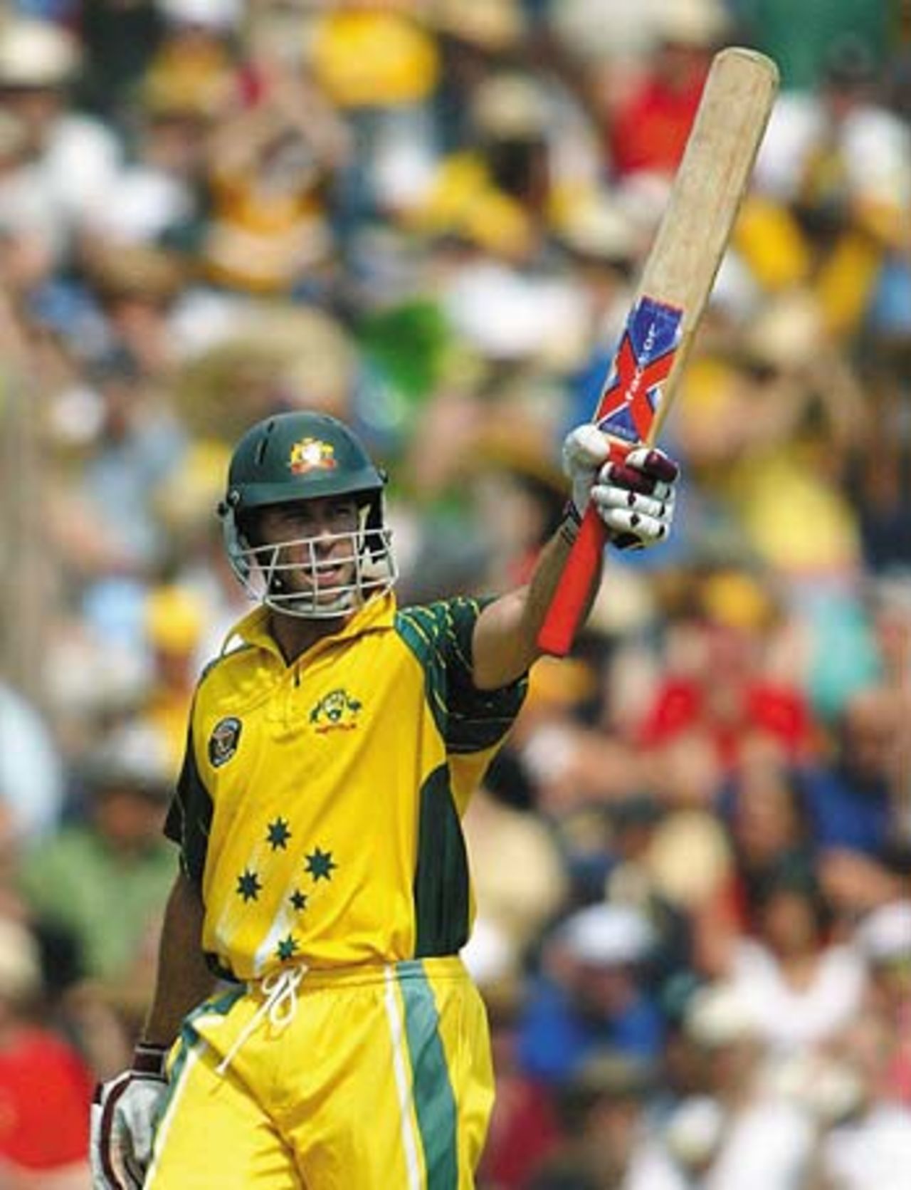 Michael Bevan shows his mastery in the middle-overs with a fine half-century, Australia v Zimbabwe, VB Series, 9th ODI, Adelaide, January 26, 2004