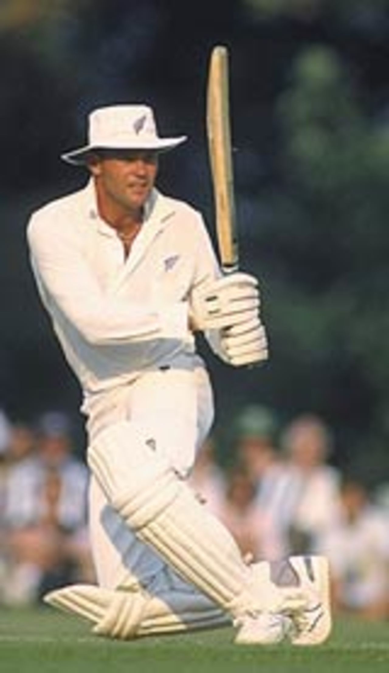 Martin Crowe in action, New Zealand, May 1, 1990
