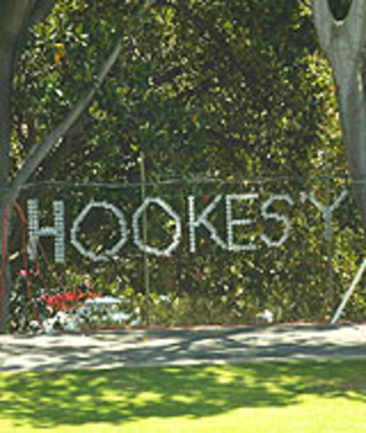 Floral tribute to David Hookes, Adelaide, 2004