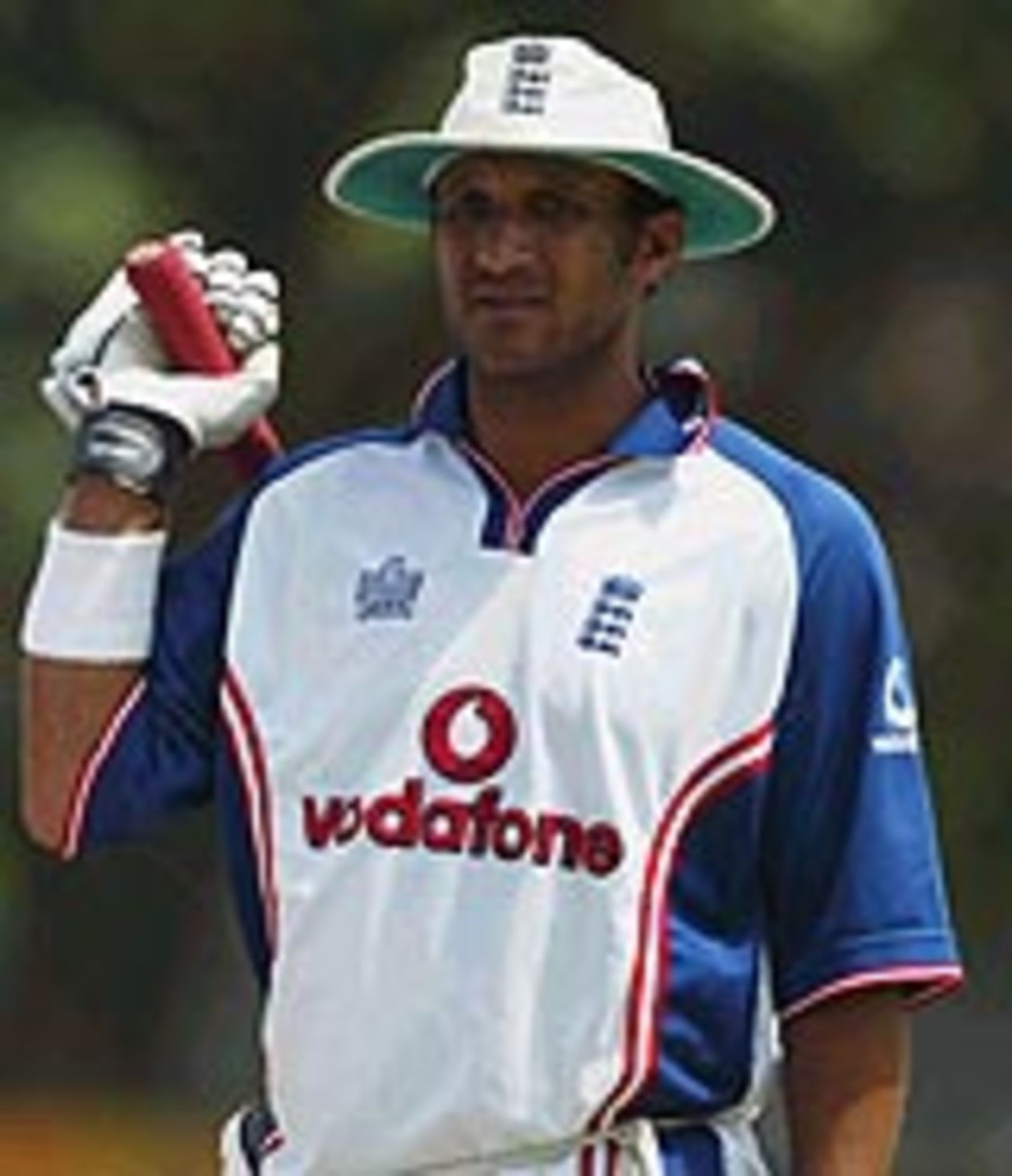 Mark Butcher in the nets, England in Sri Lanka, December 2003