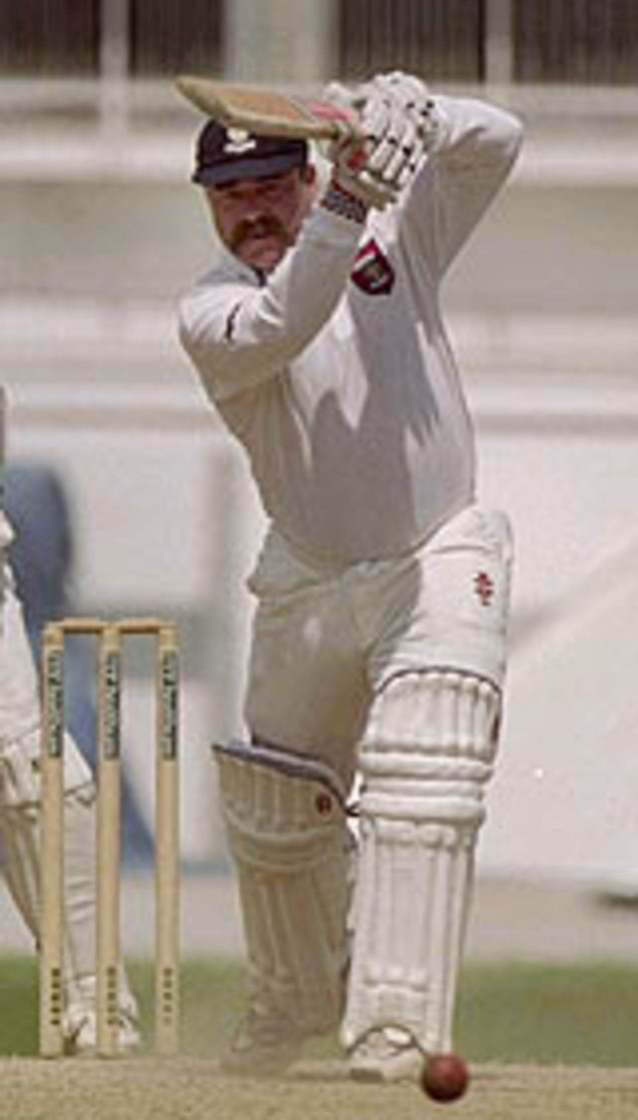 David Boon off-drives the ball, Durham v Surrey, July 3, 1999
