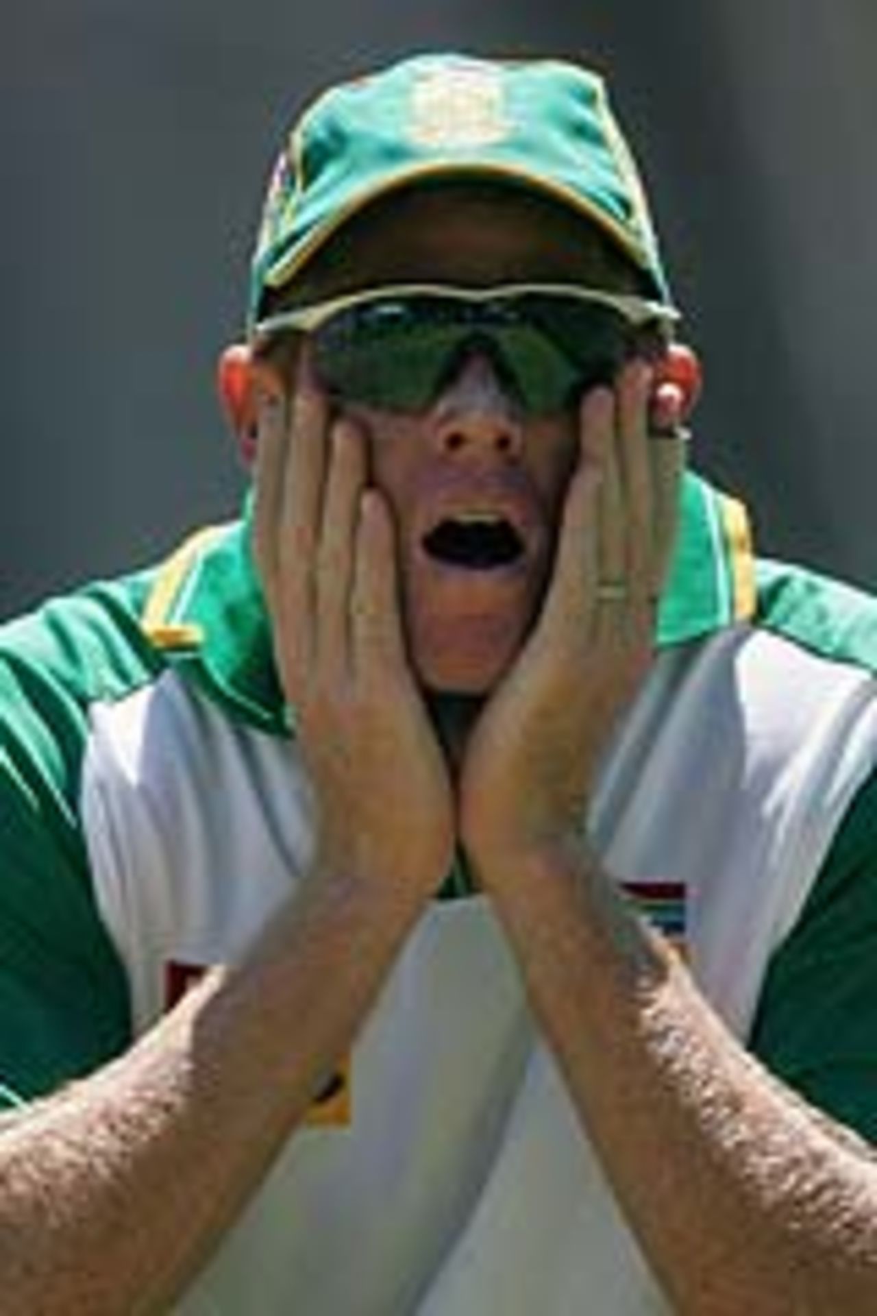 Shaun Pollock of South Africa looks on during training, South Africa v England, 3rd Test, Cape Town