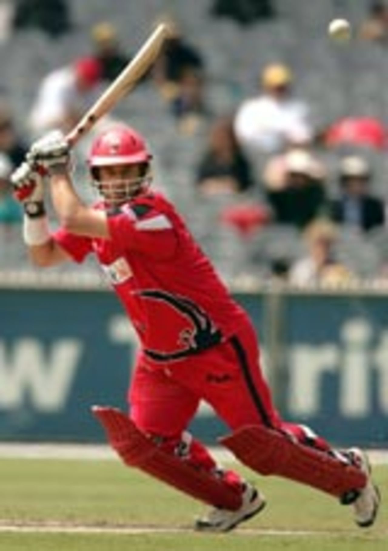 Darren Lehmann forces one on the off side, South Australia v Victoria, ING Cup, January 2, 2005