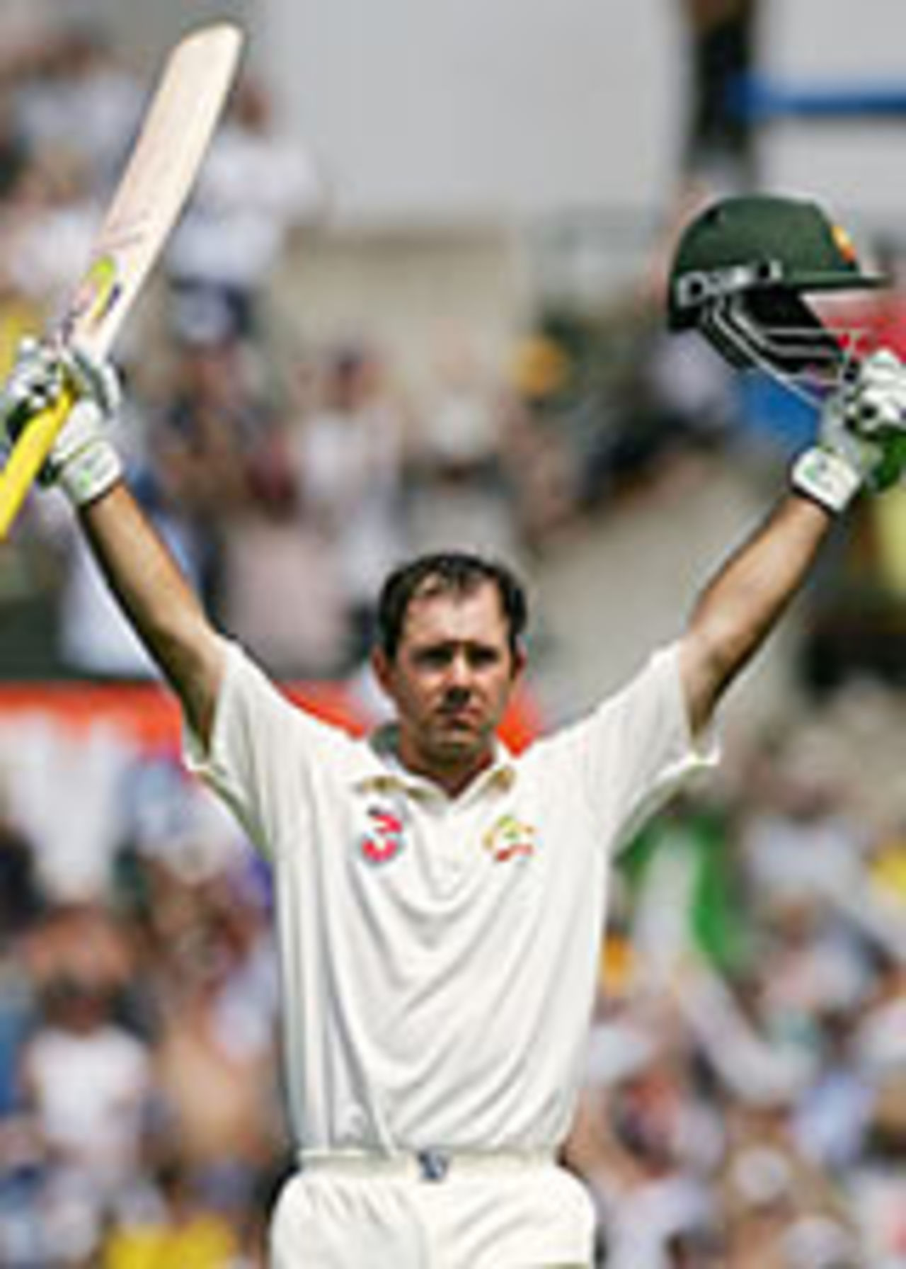 Ricky Ponting of Australia reaches his first century as Test Captain, Australia vs Pakistan, 3rd Test, Sydney, 2nd Day, Jan 3, 2005