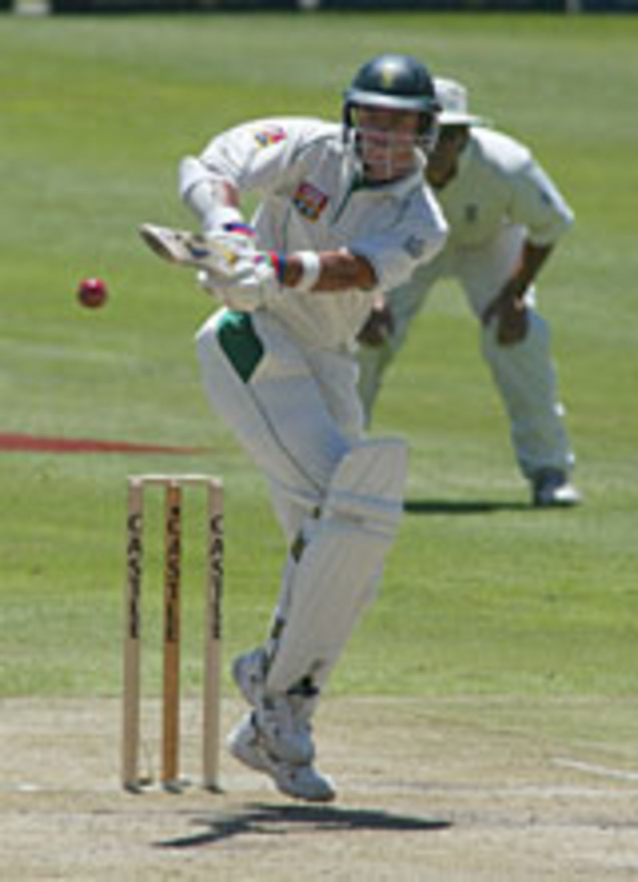 Nicky Boje hits out, South Africa v England, 3rd Test, Cape Town, 2nd day, January 3, 2005