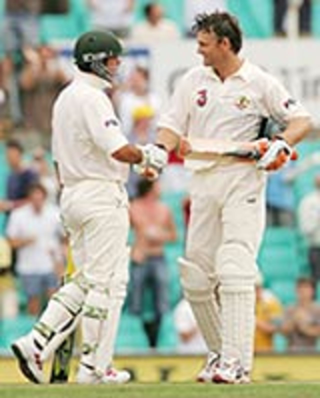 Ricky Ponting and Adam Gilchrist making merry, Australia v Pakistan, 3rd Test, Sydney, January 4, 2005