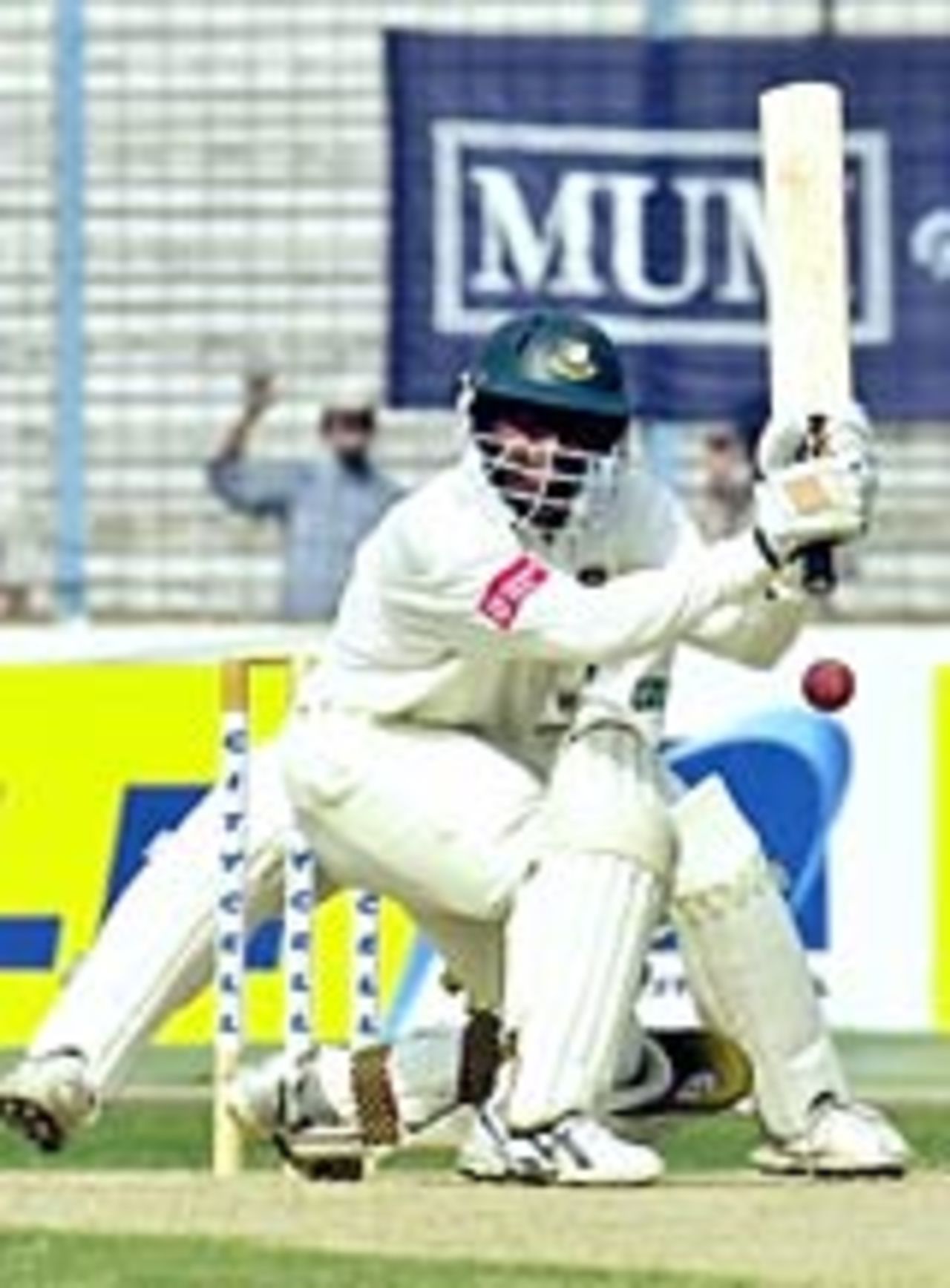Mohammad Rafique sweeps, Bangladesh v Zimbabwe, 1st Test, Chittagong, 2nd day, January 7, 2005