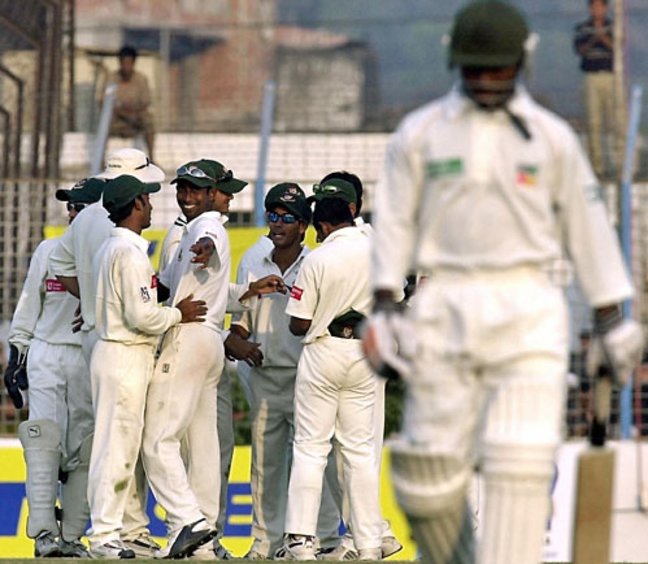 Tatenda Taibu walks off after his dismissal in the penultimate over of the day, Bangladesh v Zimbabwe, 1st Test, Chittagong, 3rd day, January 8, 2005