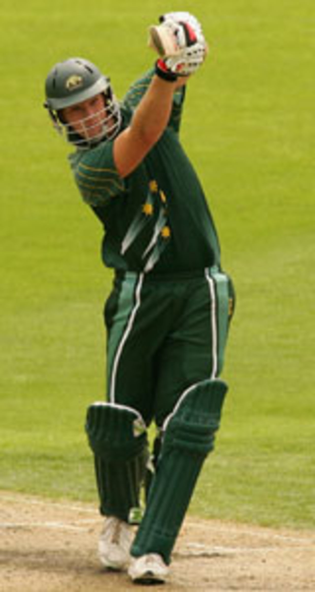 Cameron White drives, Australia A v West Indians, Hobart, January 9, 2005