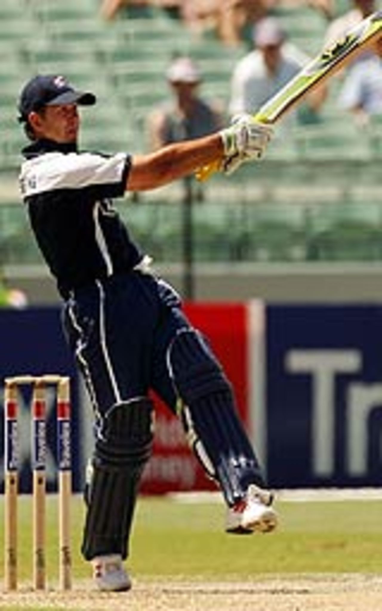 Ricky Ponting pulls one, ICC XI v Asian XI, Melbourne, January 10, 2005