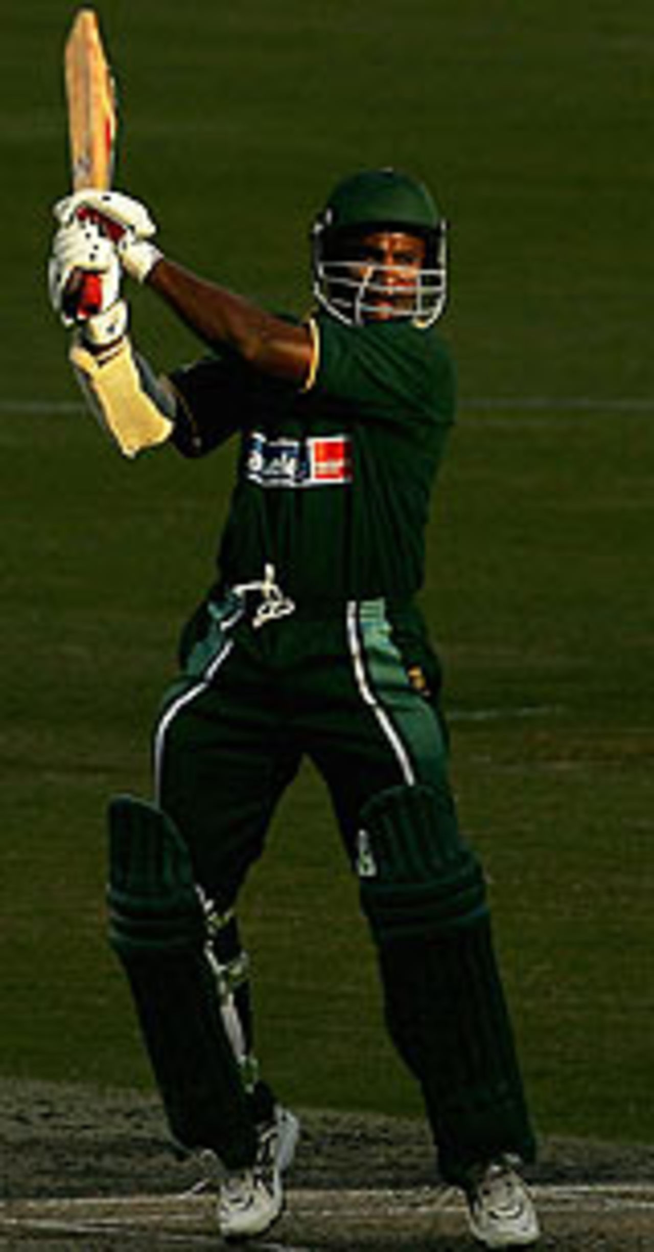 Sanath Jayasuriya cuts one, ICC XI v Asian XI, Melbourne, January 10, 2005