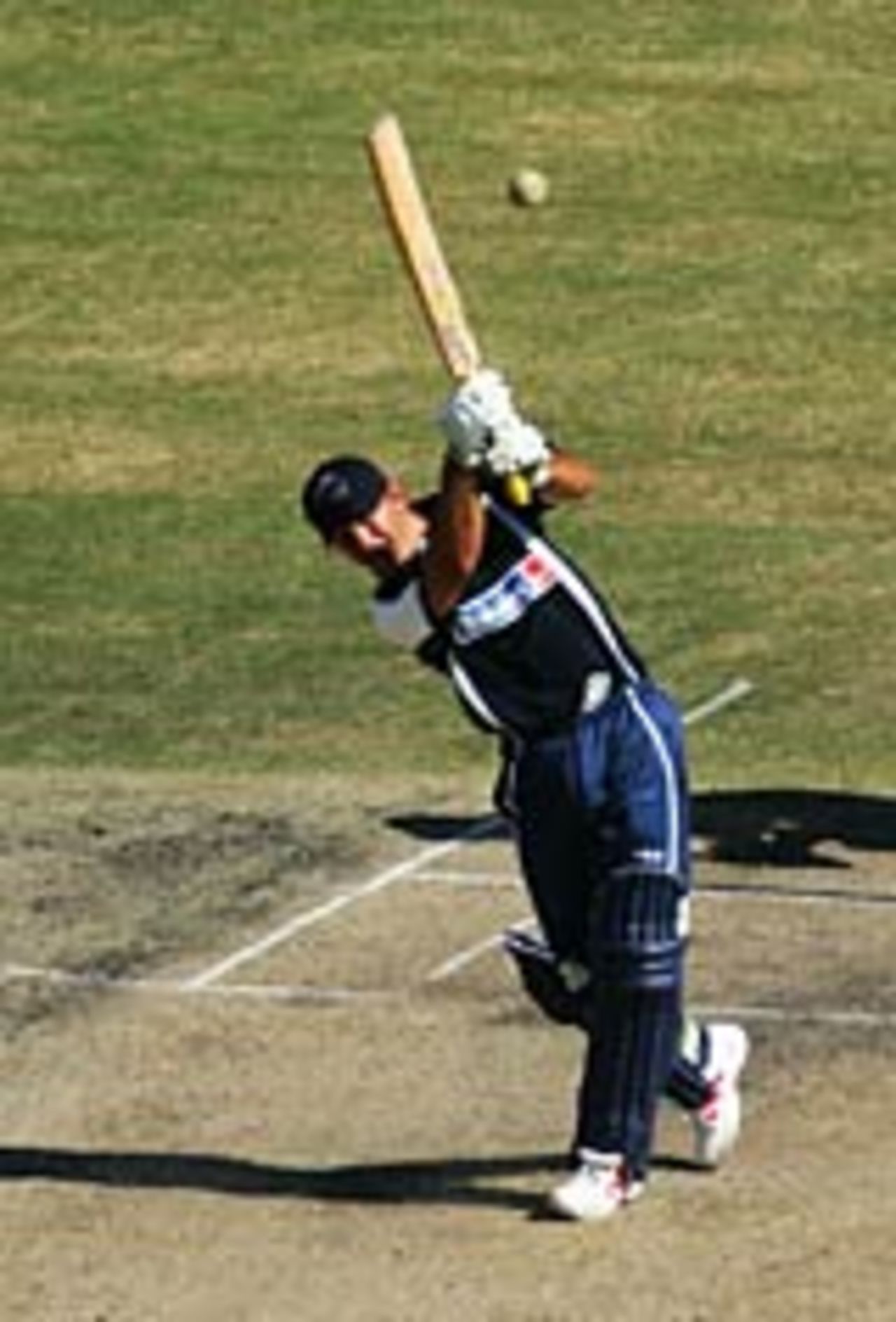 Ricky Ponting launches one, ICC World XI v ACC Asia XI ODI, Melbourne, January 10, 2005