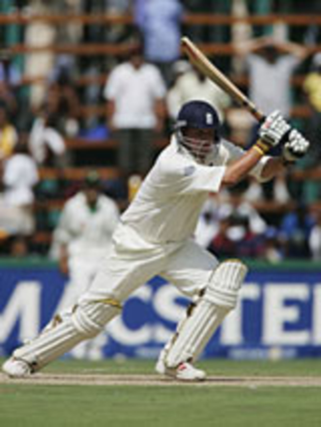 Robert Key drives off the front foot, South Africa v England, 4th Test, Jo'burg, 1st day, January 13, 2005
