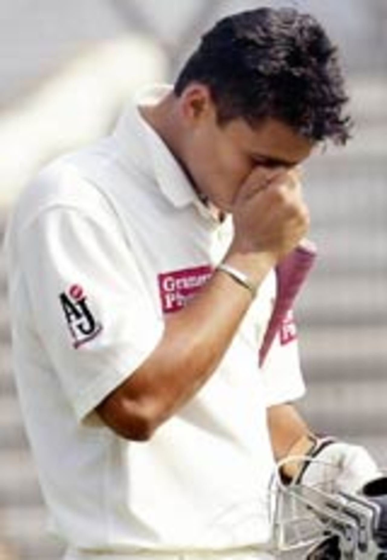 Mashrafe Mortaza walks back after scoring 26, Bangladesh v Zimbabwe, 2nd Test, Dhaka, January 16, 2005