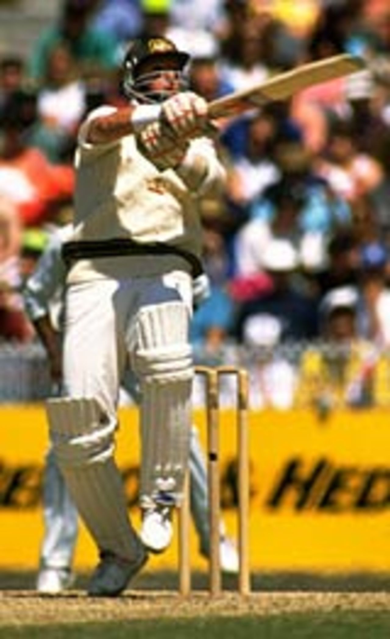 Mark Waugh batting, Australia v West Indies, 2nd Test, Melbourne, December 1992