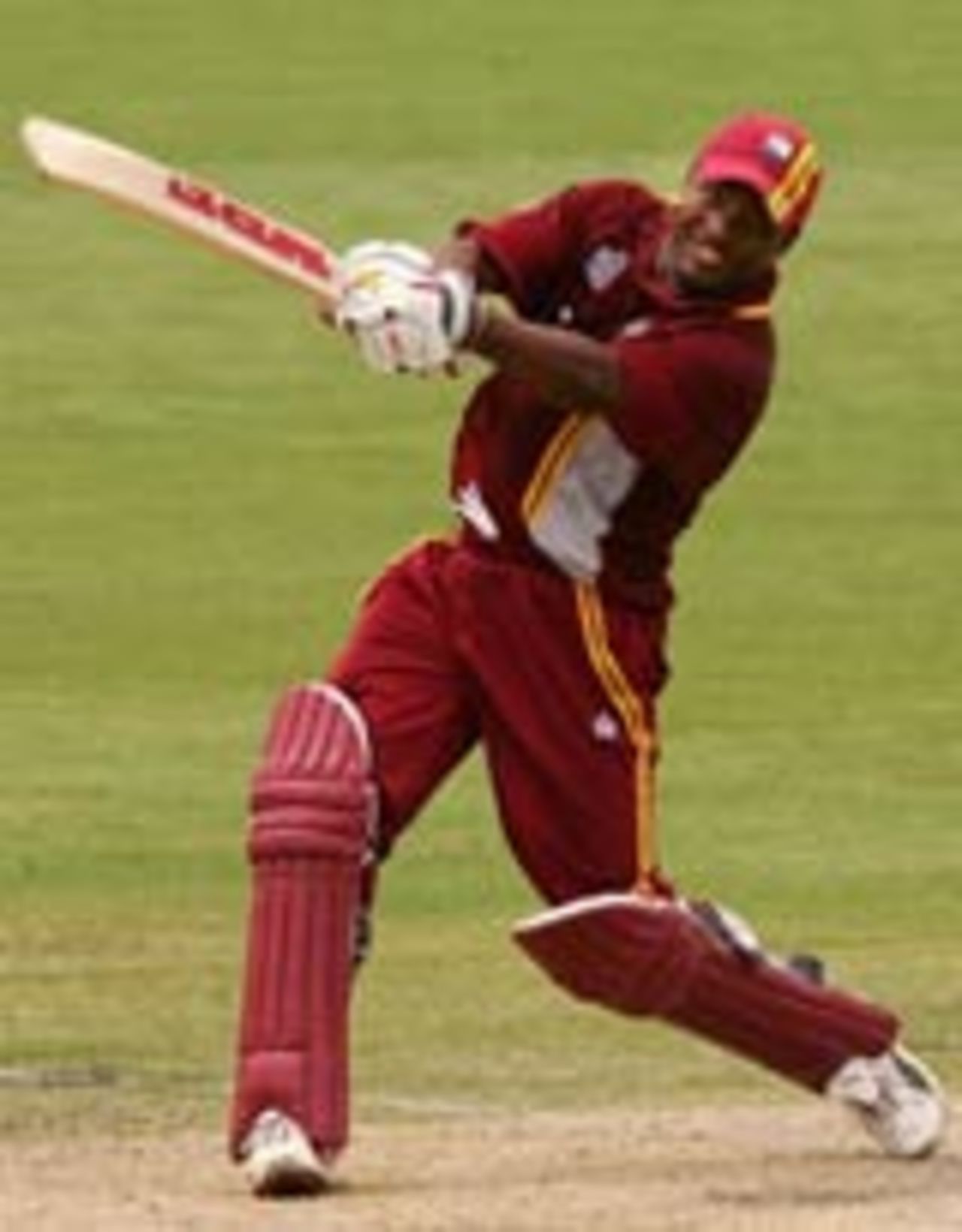 Brian Lara on the attack en route to his 156, West Indies v Pakistan, VB Series, Adelaide, January 28, 2005