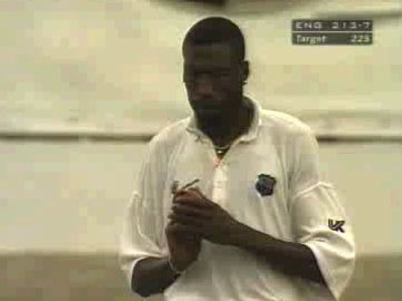 3rd Test, West Indies v England Feb 13-17 1998 Final day: Curtly Ambrose ponders his strategy