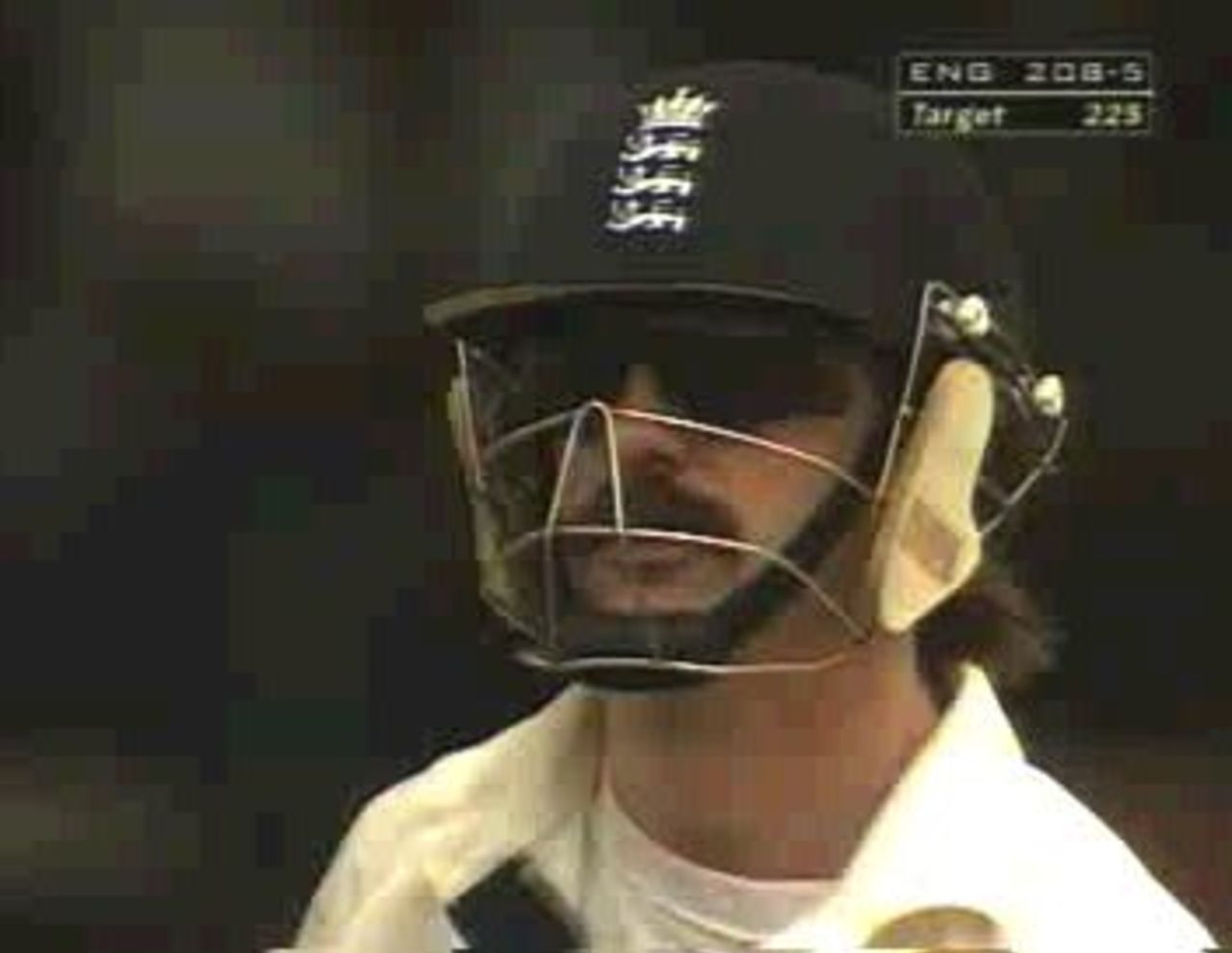 3rd Test, West Indies v England Feb 13-17 1998 Final day. A sun-glassed Jack Russell peers through the drizzle