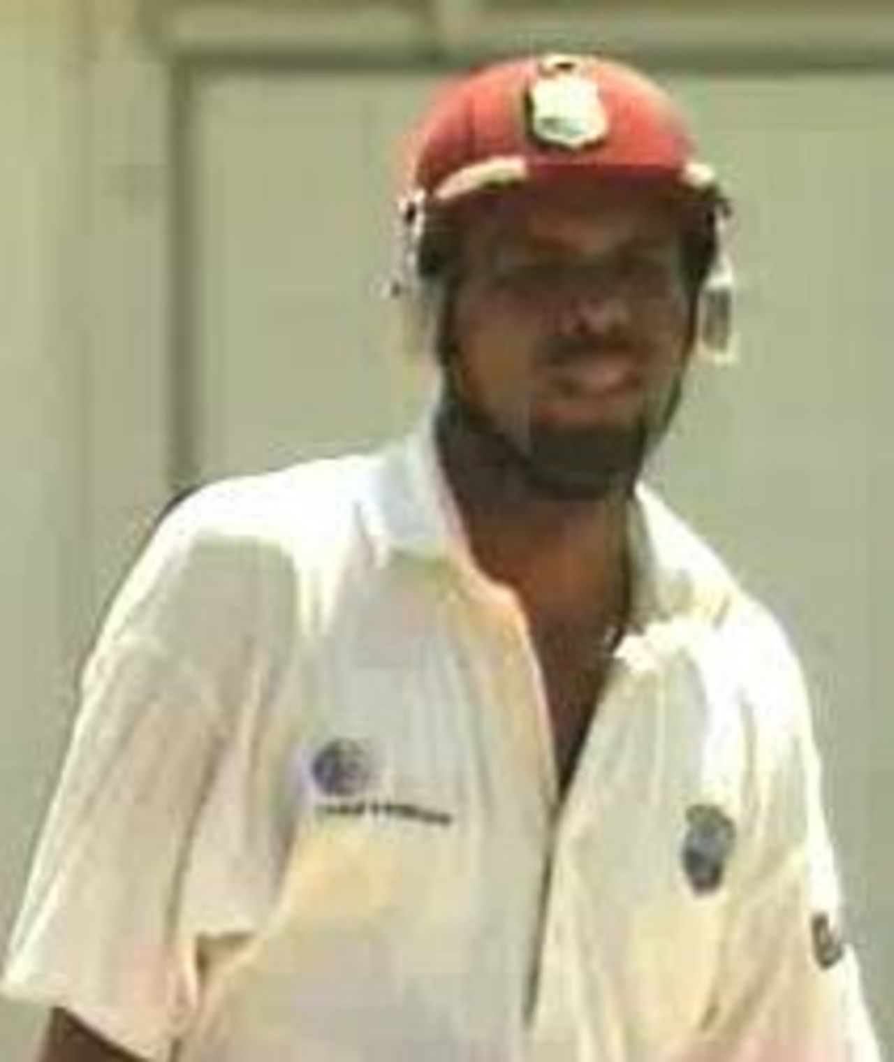 Jimmy Adams during the fourth England - West Indies test at Bourda