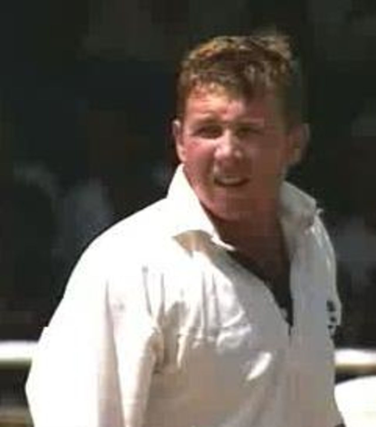 Robert Croft during the fourth England v West Indies test at Bourda