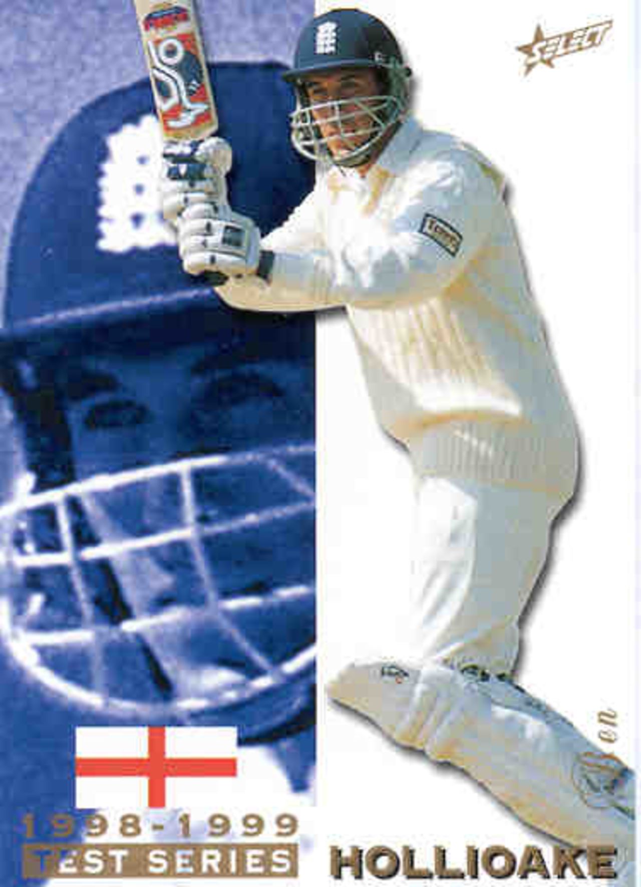 Trade Card: 1998-1999 Test Series  Ben Hollioake