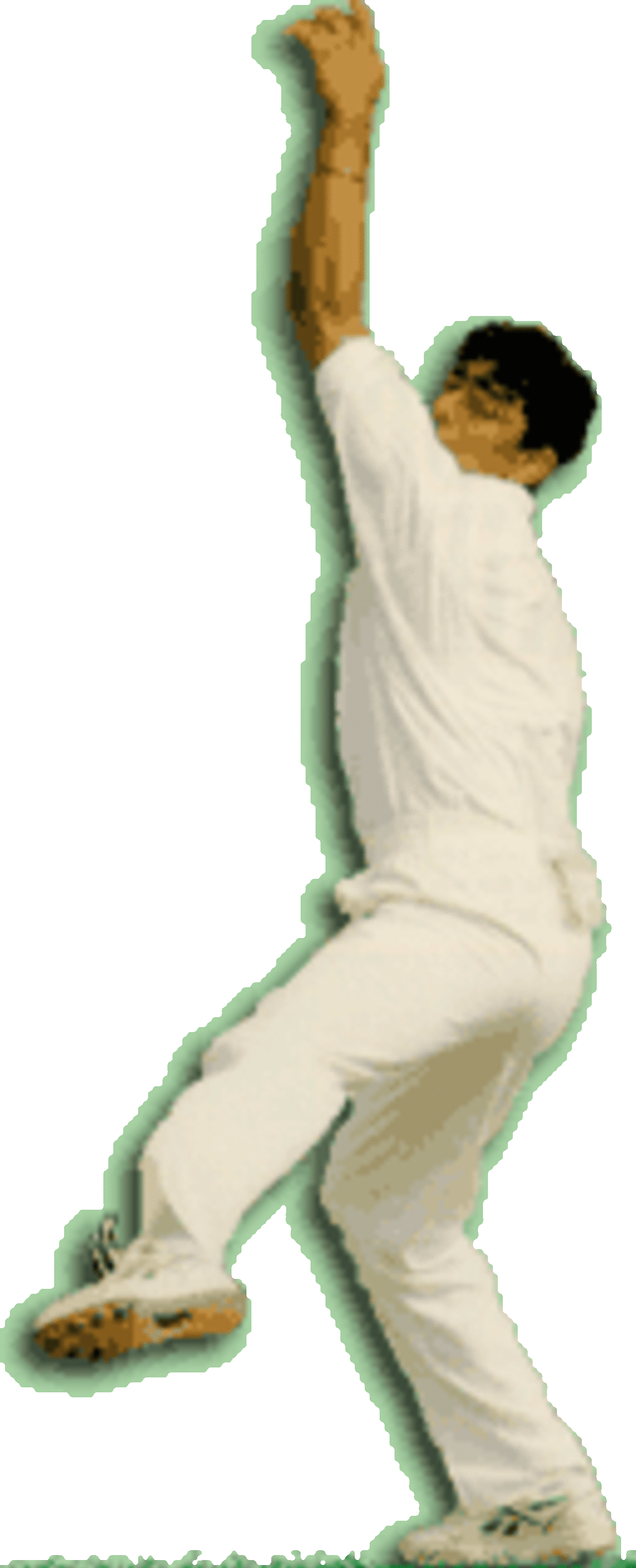 Saqlain Mushtaq's bowling action, another view