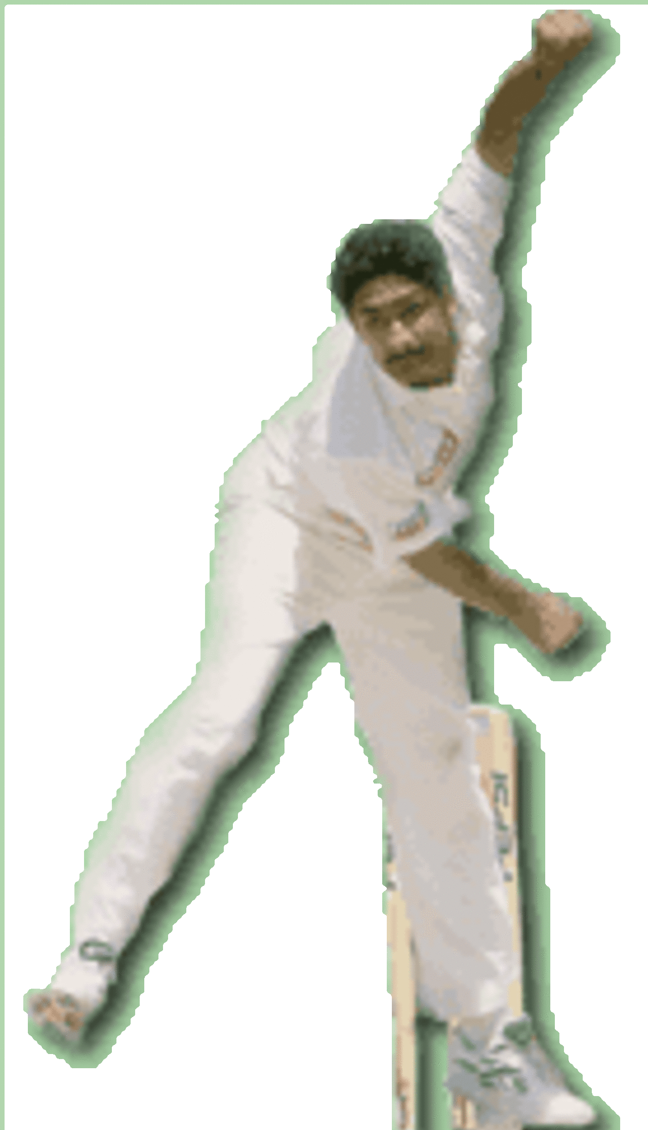 Anil Kumble's bowling action